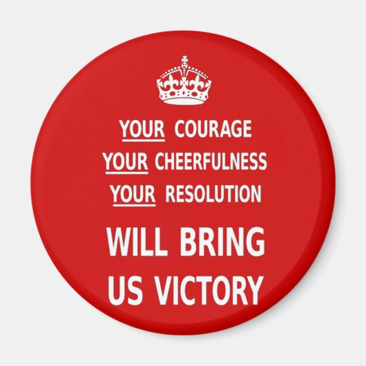 Original Red Your Course bringt uns Sieg Magnet (Vorne)