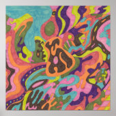 Original "Release" Abstrakt Poster (Vorne)