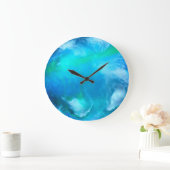 Original Resin Art Design Clock Große Wanduhr (Zuhause)