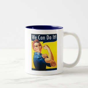 Original Rosie the Riveter ~ Zwei-Tone-Kaffee-Tass Zweifarbige Tasse