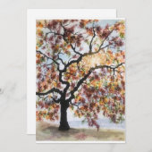 Original Rote Treppe Kunst auf Blank Karte (Vorne/Hinten)