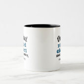 Original Ruhestätte alte Furz Energiekocher Zweifarbige Tasse (Mittel)