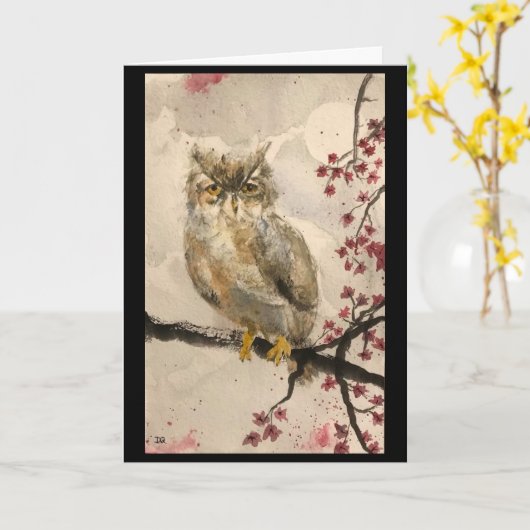 Original-Schüssel-Kunst Karte (Gelbe Blume)