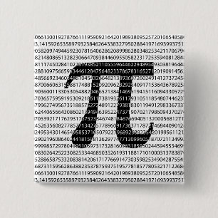 Original schwarze Zahl pi Tag mathematisches Symbo Button