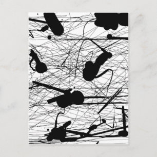 Original Schwarzer Spritzer Postkarte