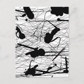 Original Schwarzer Spritzer Postkarte