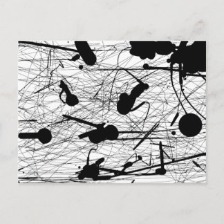 Original Schwarzer Spritzer Postkarte