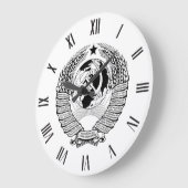 Original Schwarzer Staat Emblem der UdSSR Große Wanduhr (Winkel)