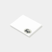 Original Schweinefleisch Zeichnend mit Anmerkungen Post-it Klebezettel (angewinkelt)