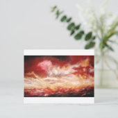 Original Seascape Malerei - Landschaftsbild Malere Postkarte (Stehend Vorderseite)