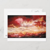 Original Seascape Malerei - Landschaftsbild Malere Postkarte (Vorne/Hinten)