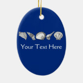 Original Seashell Collection Kunst Keramik Ornament (Hinten)