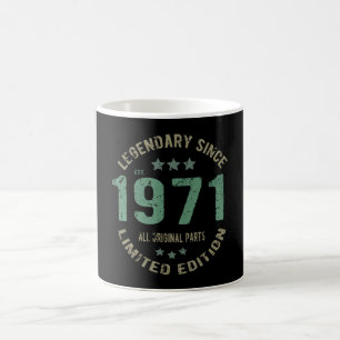Original seit 1971 Vintage-Legende Geburtstagsgesc Kaffeetasse