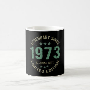 Original seit 1973 Vintage-Legende Geburtstagsgesc Kaffeetasse