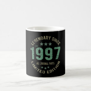 Original seit 1997 Vintage-Legende Geburtstagsgesc Kaffeetasse