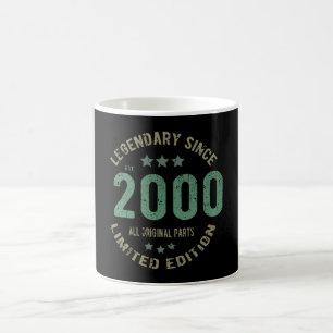 Original seit 2000 Vintage-Legende Geburtstagsgesc Kaffeetasse