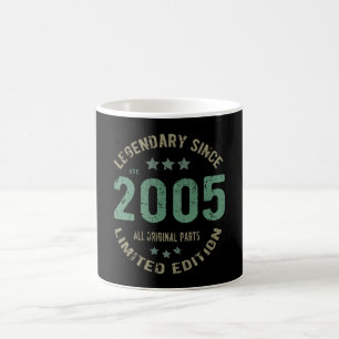 Original seit 2005 Vintage-Legende Geburtstagsgesc Kaffeetasse