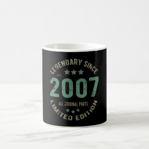 Original seit 2007 Vintage Legend Geburtstagsgesch Kaffeetasse