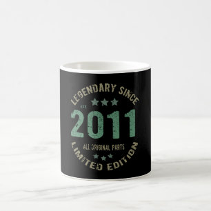 Original seit 2011 Vintage-Legende Geburtstagsgesc Kaffeetasse