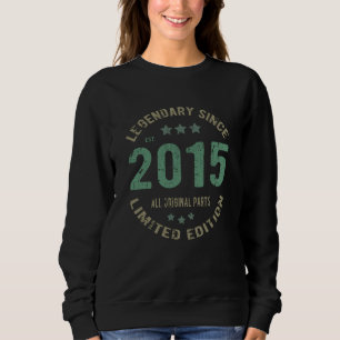 Original seit 2015 Vintage Legend Geburtstagsgesch Sweatshirt