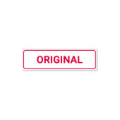 ORIGINAL Self-Injection-Briefmarke Permastempel (Design)