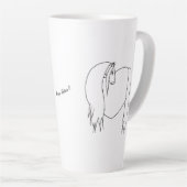 Original signiertes Pferd Herz Latte Tasse (Rechte Ecke)