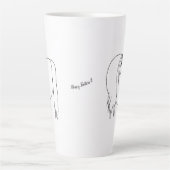 Original signiertes Pferd Herz Latte Tasse (Vorderseite)