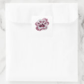 Original Silber PINK DIAMANT PFOTE Sticker Grafik (Tasche)