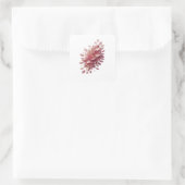 Original Silber PINK LEAVES Craft Aufkleber (Tasche)