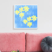 Original Simple Art Blue Prints Leinwanddruck (Insitu (Wohnzimmer))