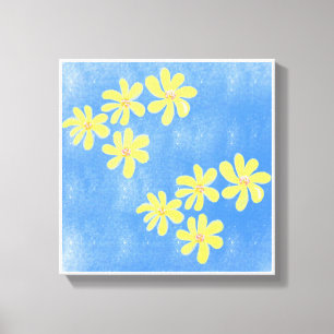 Original Simple Art Blue Prints Leinwanddruck
