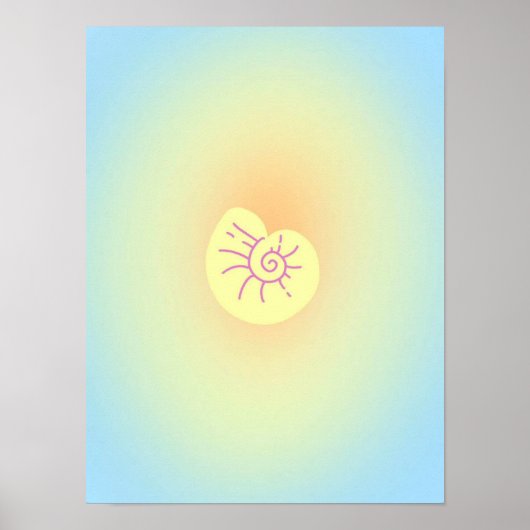 Original Simple Art Conch Prints Poster (Vorne)