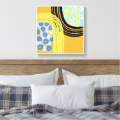 Original Simple Art Orange Prints Leinwanddruck (Insitu (Schlafzimmer))