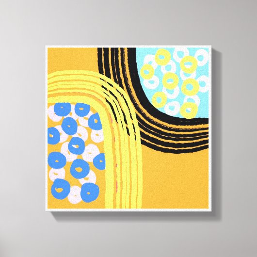 Original Simple Art Orange Prints Leinwanddruck (Vorderseite)