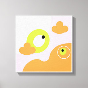 Original Simple Art Pink Bird Prints Leinwanddruck