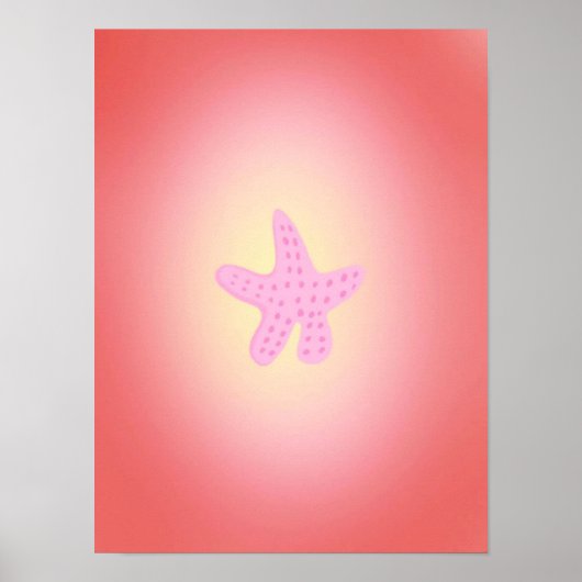Original Simple Art Starfish Prints Poster (Vorne)