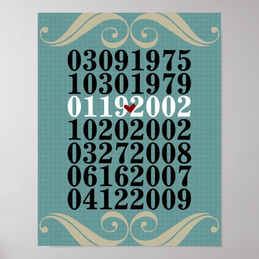 Original Special Dates Poster (Vorne)