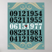 Original Special Dates Poster (Vorne)