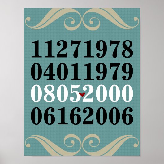 Original Special Dates Poster (Vorne)