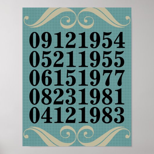 Original Special Dates Poster (Vorne)