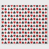 Original Spielkarten Diamant Club Herzlich Willkom Geschenkpapier (Flach)