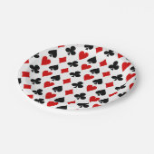 Original Spielkarten Diamant Club Herzlich Willkom Pappteller (Schrägansicht)