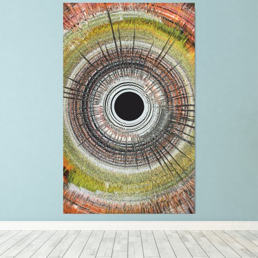 Original spin art leinwanddruck (Insitu (Holzboden))