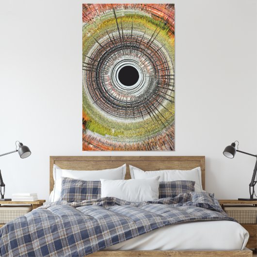 Original spin art leinwanddruck (Insitu (Schlafzimmer))