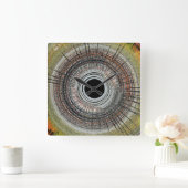 Original spin art quadratische wanduhr (Zuhause)