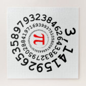 Original Spirale der Ziffern Pi Nummer 3,14... Puzzle (Horizontal)