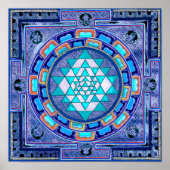 Original Sri yantra mandala Poster (Vorne)