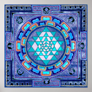 Original Sri yantra mandala Poster