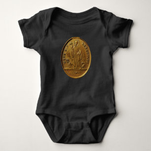 Original St Benedict Medal Onezie Baby Strampler
