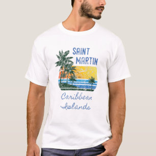 Original St. Martin Caribbean Islands Distressed P T-Shirt